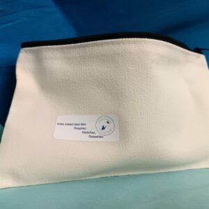 Pochette Tissu Zippée